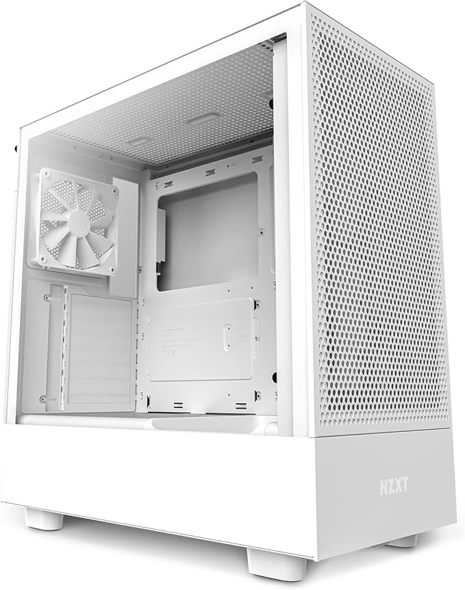 NZXT H5 Flow Edition ATX Mid Tower Case White NZXT H5 Flow Edition ATX Mid Tower Case White